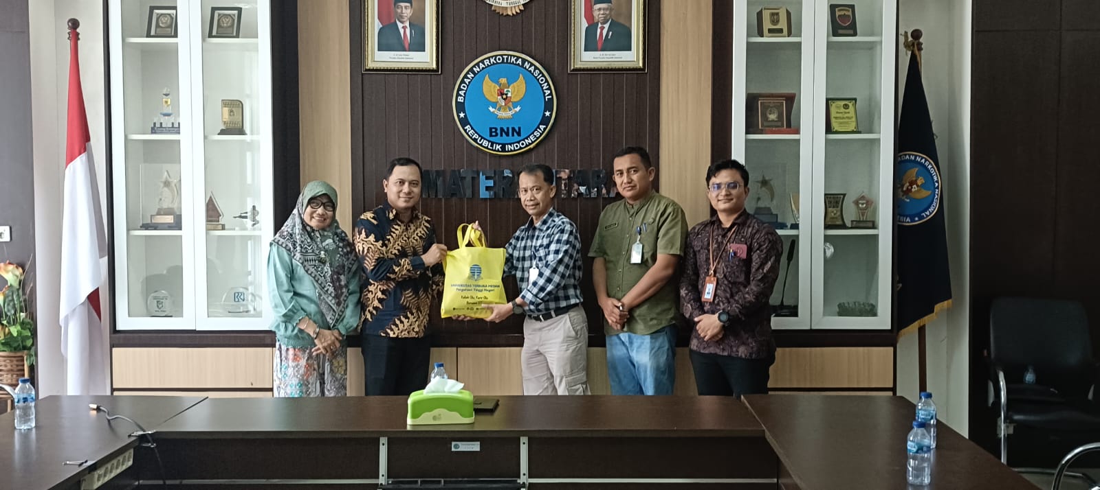 Kunjungan dan Silaturahmi Tim Universitas Terbuka Medan di Kantor BNNP Sumatra Utara